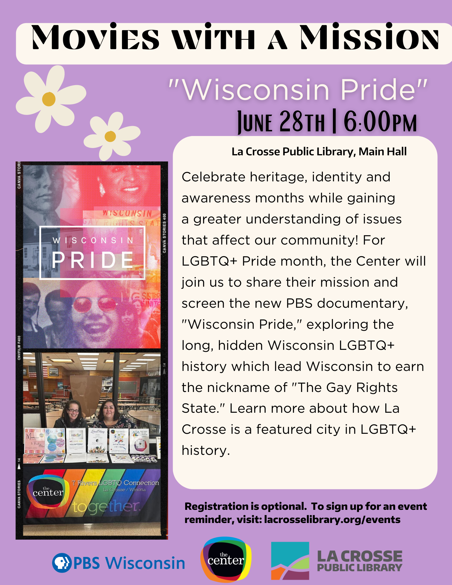 Movies with a Mission Wisconsin Pride La Crosse Public Library
